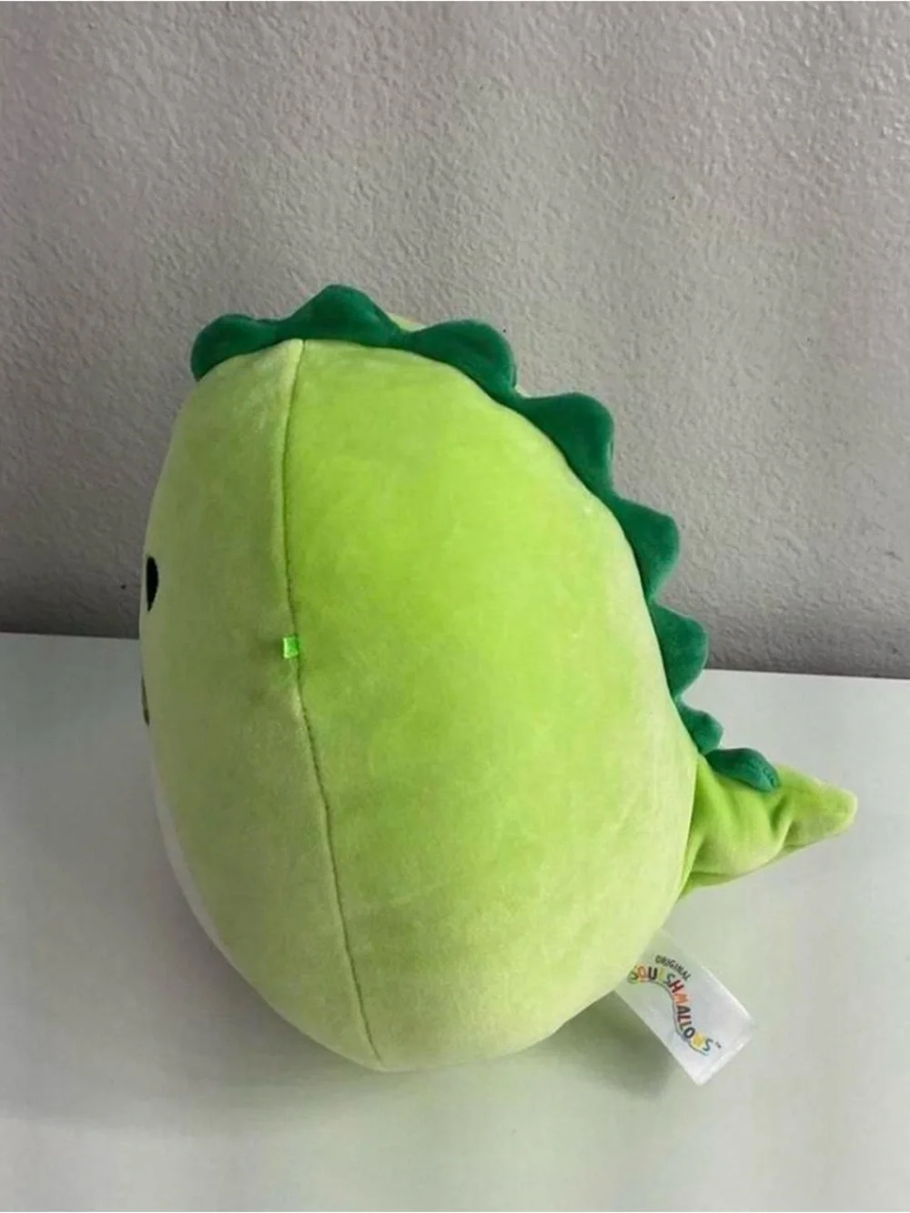 Squishmallows Green & White Plush Pea with Bow Tie